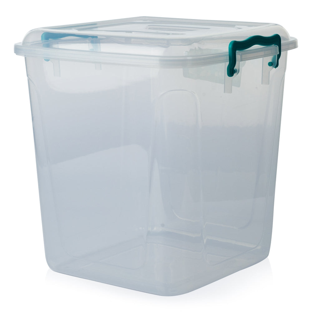 Pack of 3 x 20L Square Plastic Pantry Storage Boxes-Hobby Life-Plastic Box Shop