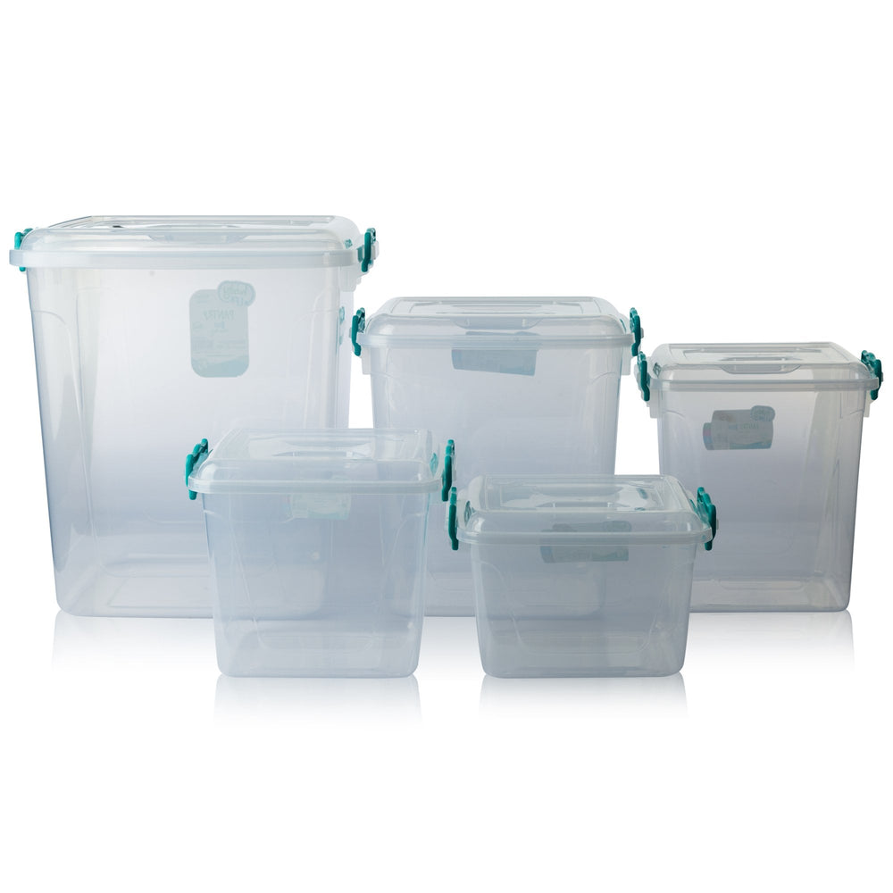 Hobby Life 8L Plastic Pantry Storage Box with Clip Lid-Hobby Life-Plastic Box Shop
