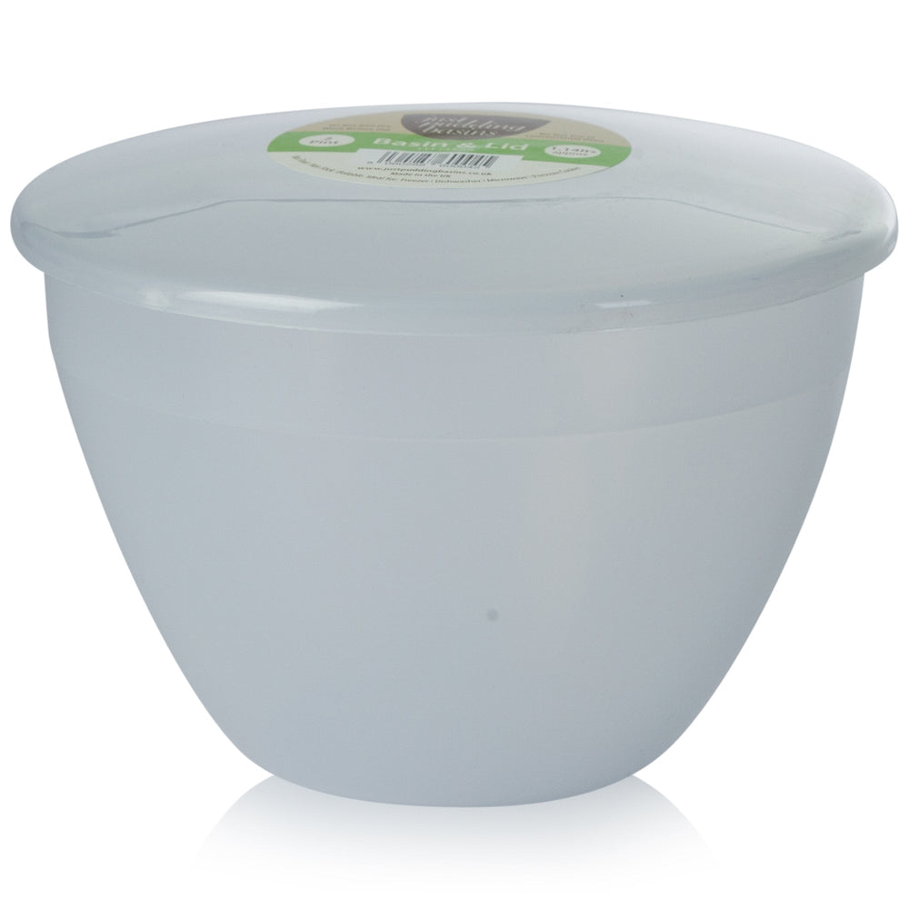 2 Pint (1.14 Litre) Steamed Pudding Bowl with Lid-PBS-Plastic Box Shop