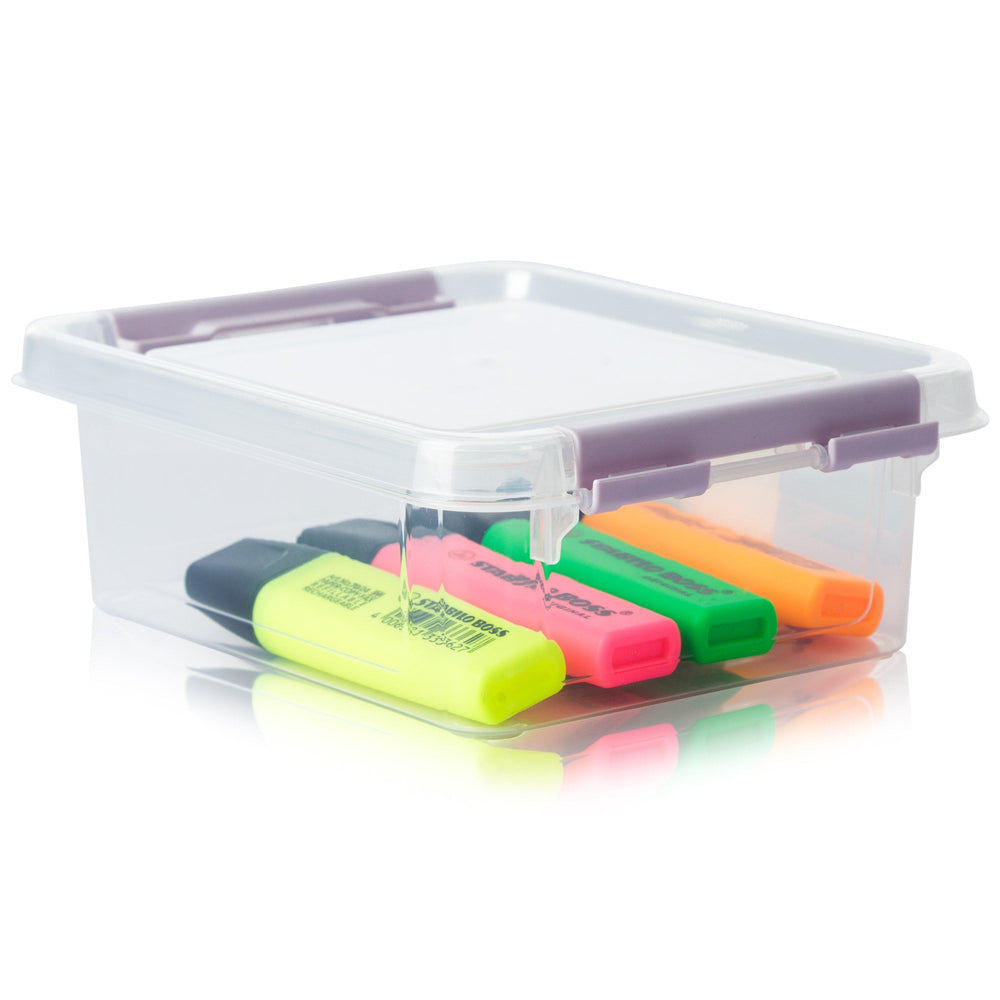 1 Litre Clear Flat Plastic Storage Box – Hobby Life-Hobby Life-Plastic Box Shop