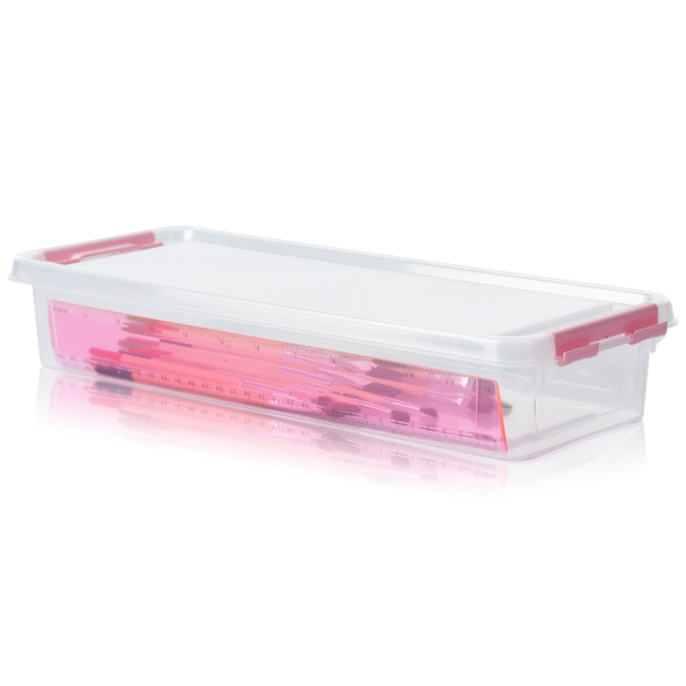 2.5 Litre Clear Flat Plastic Storage Box – Hobby Life-Hobby Life-Plastic Box Shop