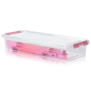 2.5 Litre Clear Flat Plastic Storage Box – Hobby Life-Hobby Life-Plastic Box Shop