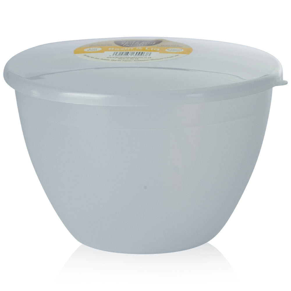 1.5 Pint (850ml) Steamed Pudding Bowl with Lid-PBS-Plastic Box Shop