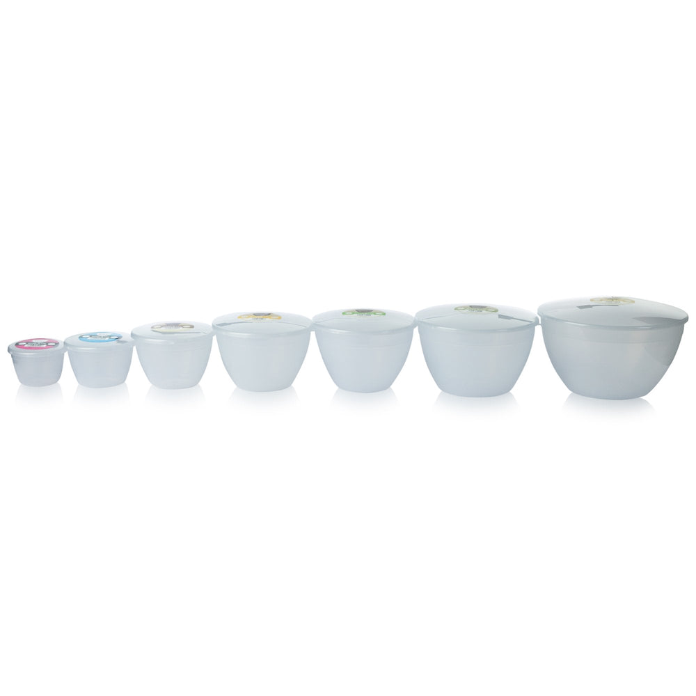 1.5 Pint (850ml) Steamed Pudding Bowl with Lid-PBS-Clear-HP1.5PB-Plastic Box Shop