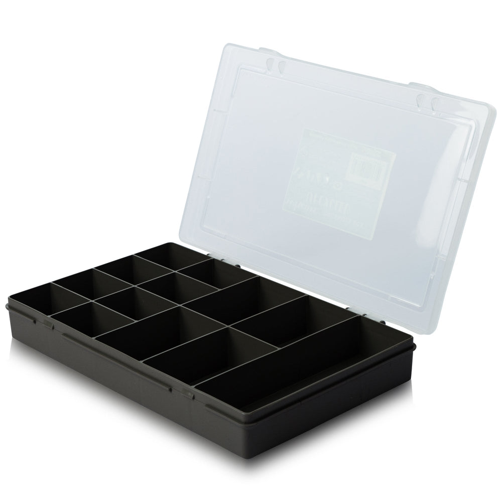 29cm Plastic Organiser Box with 13 Compartments and Lid – Wham-Wham-Plastic Box Shop