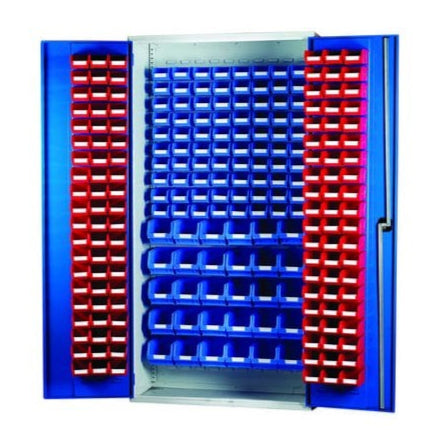Topstore Louvred Panel Container Cabinet - with 120 x TC1, 80 x TC2 and 30 x TC3-BS-Plastic Box Shop