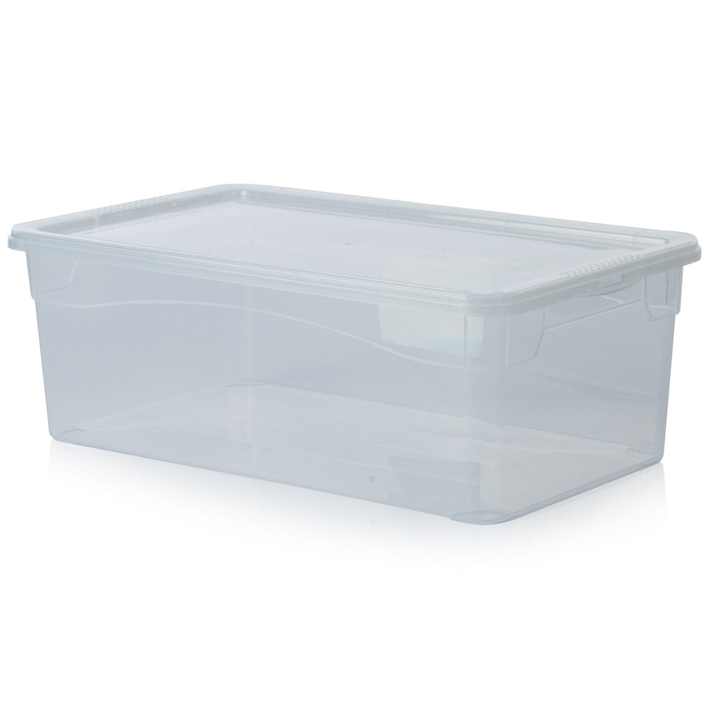 6 Litre (33cm) Clear Plastic Shoe Storage Box with Lid – Hobby Life-Hobby Life-Plastic Box Shop