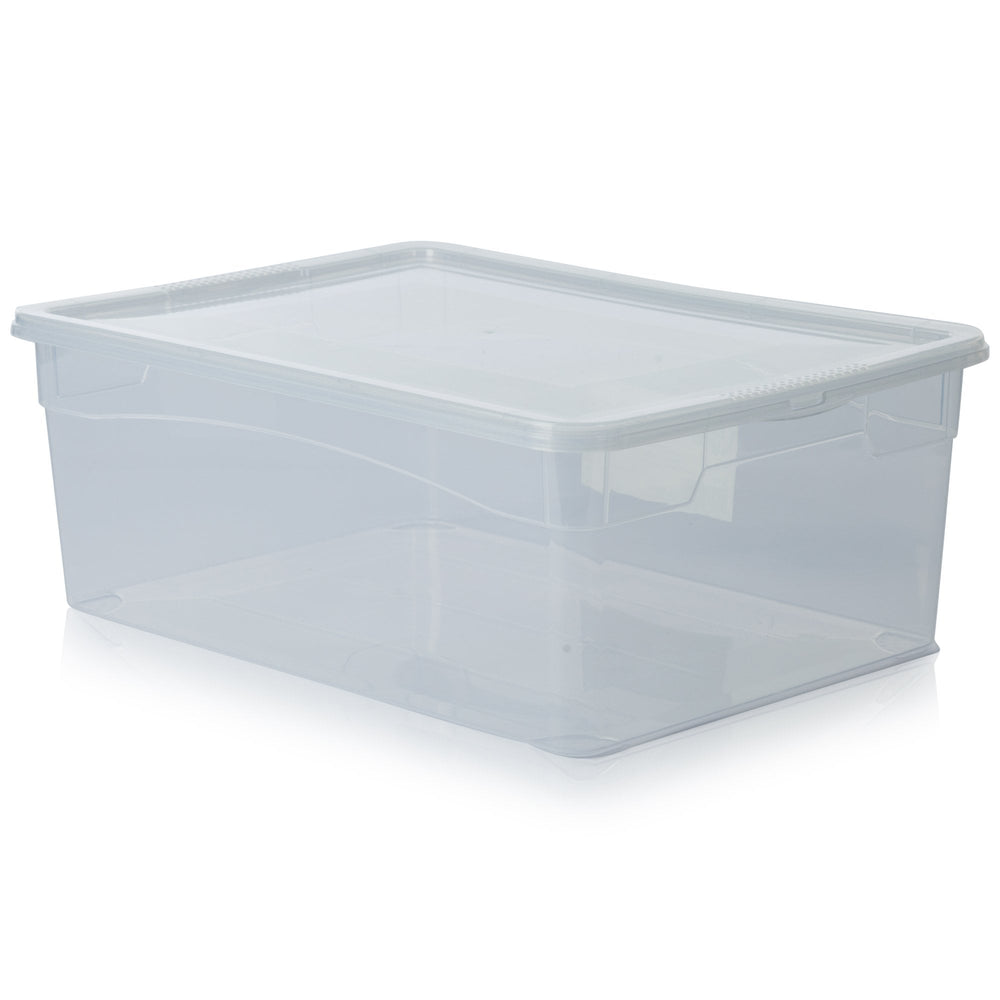10 Litre (36cm) Clear Plastic Shoe Storage Box with Lid – Hobby Life-Hobby Life-Plastic Box Shop