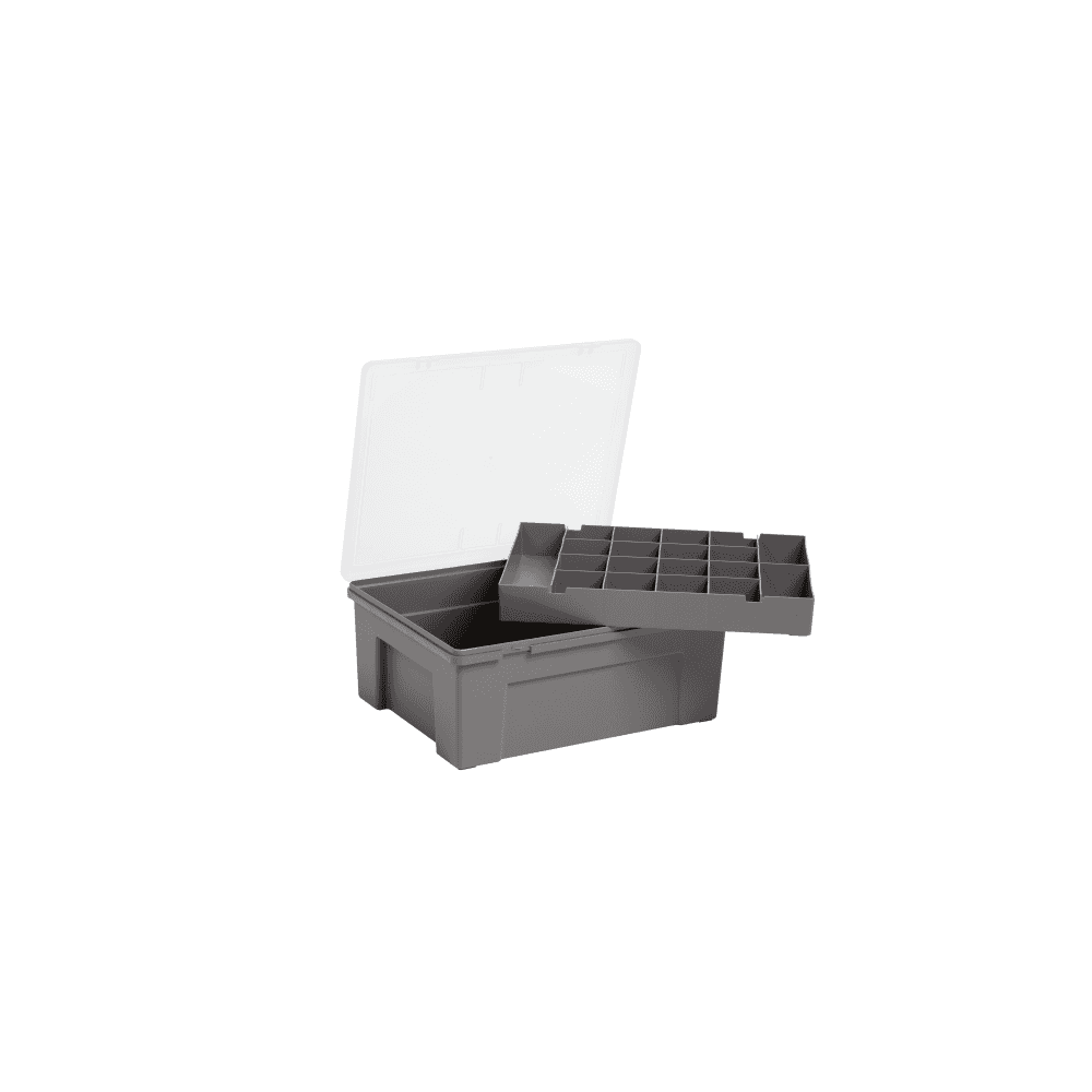 38cm Hobby and Craft Upcycled 19 Compartment Organiser Box - 24100-Wham-Plastic Box Shop