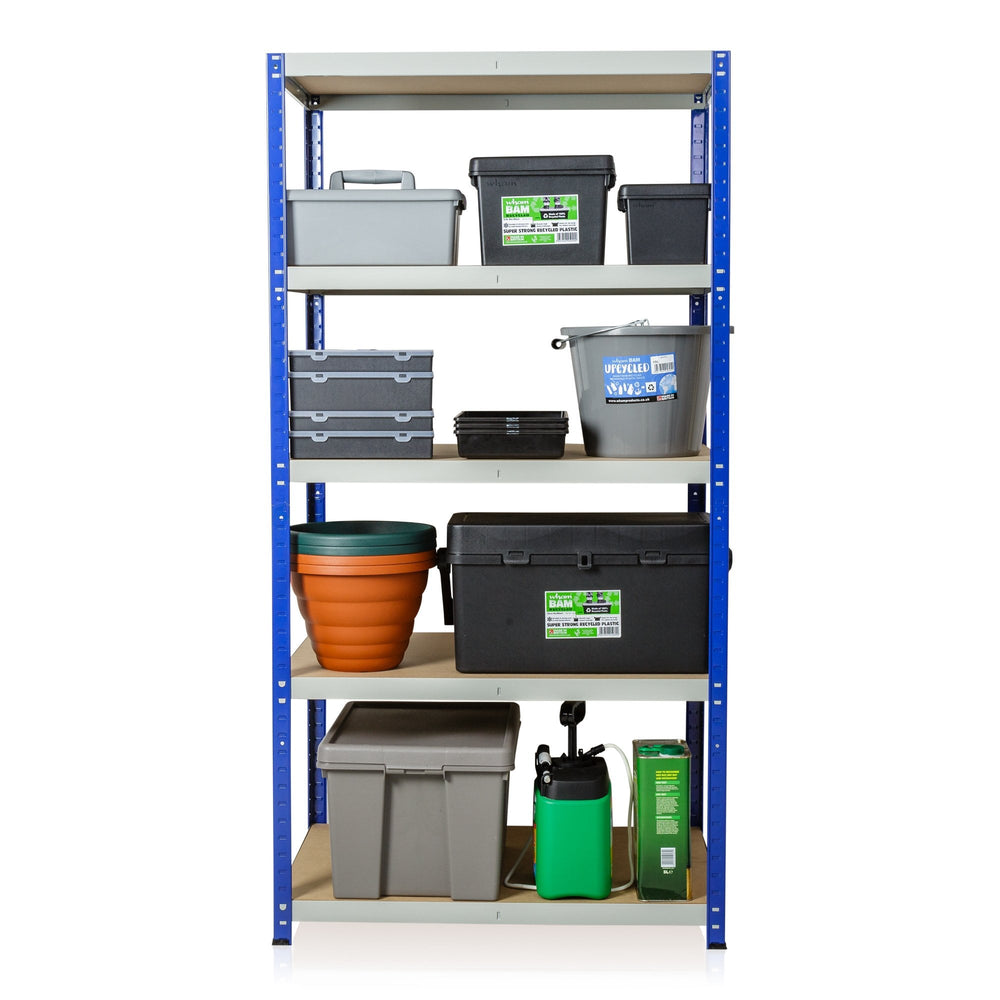 Clicka 175 Metal Shelving Bay-Racking-60cm-A175CBBG-Plastic Box Shop