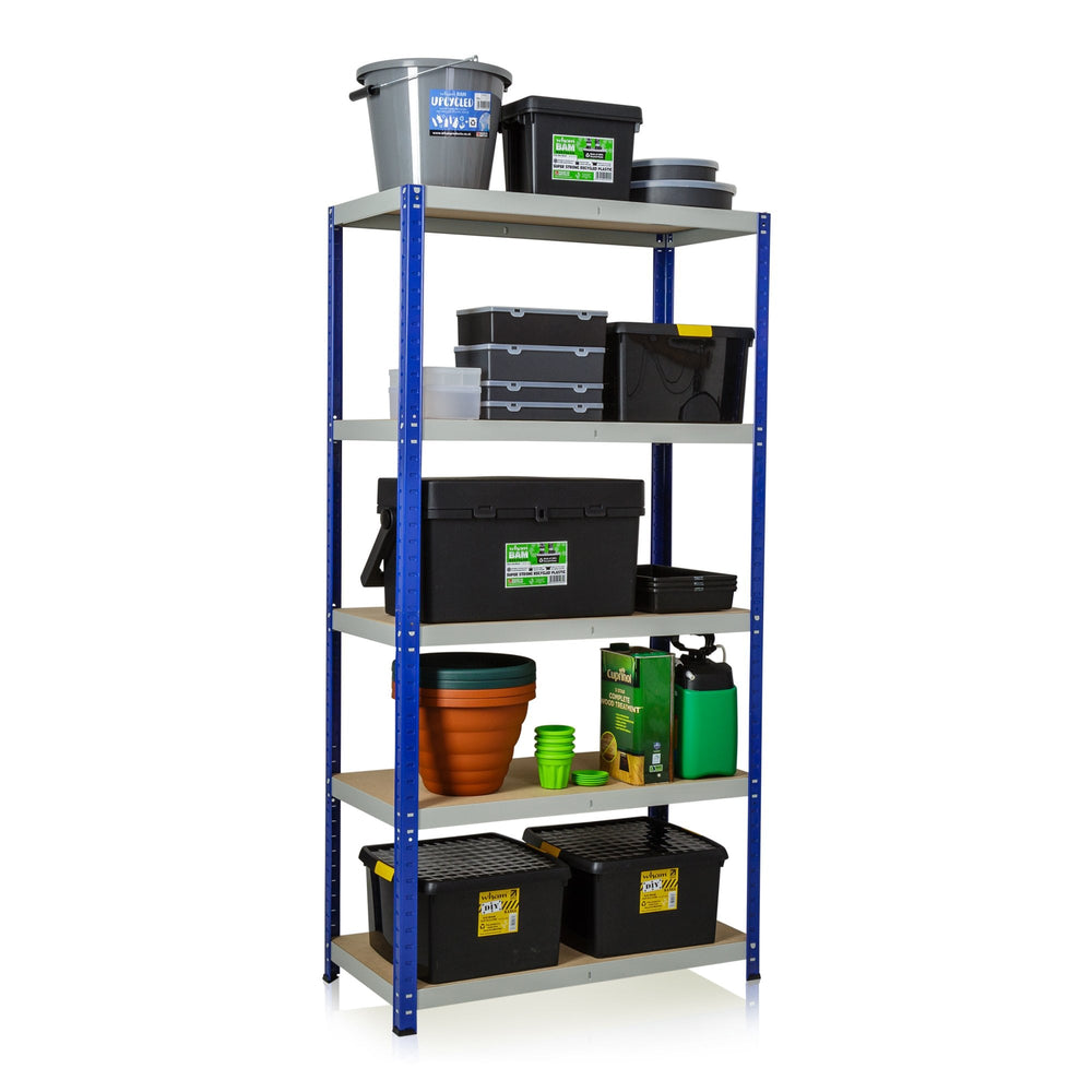 Clicka 265 Metal Shelving Unit-Racking-45cm-A265BB-Plastic Box Shop