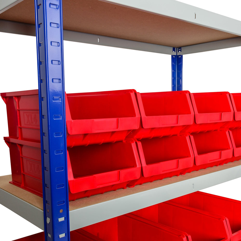 Clicka 175 Shelving with XL4 Open Fronted Container Combo-Racking-Plastic Box Shop