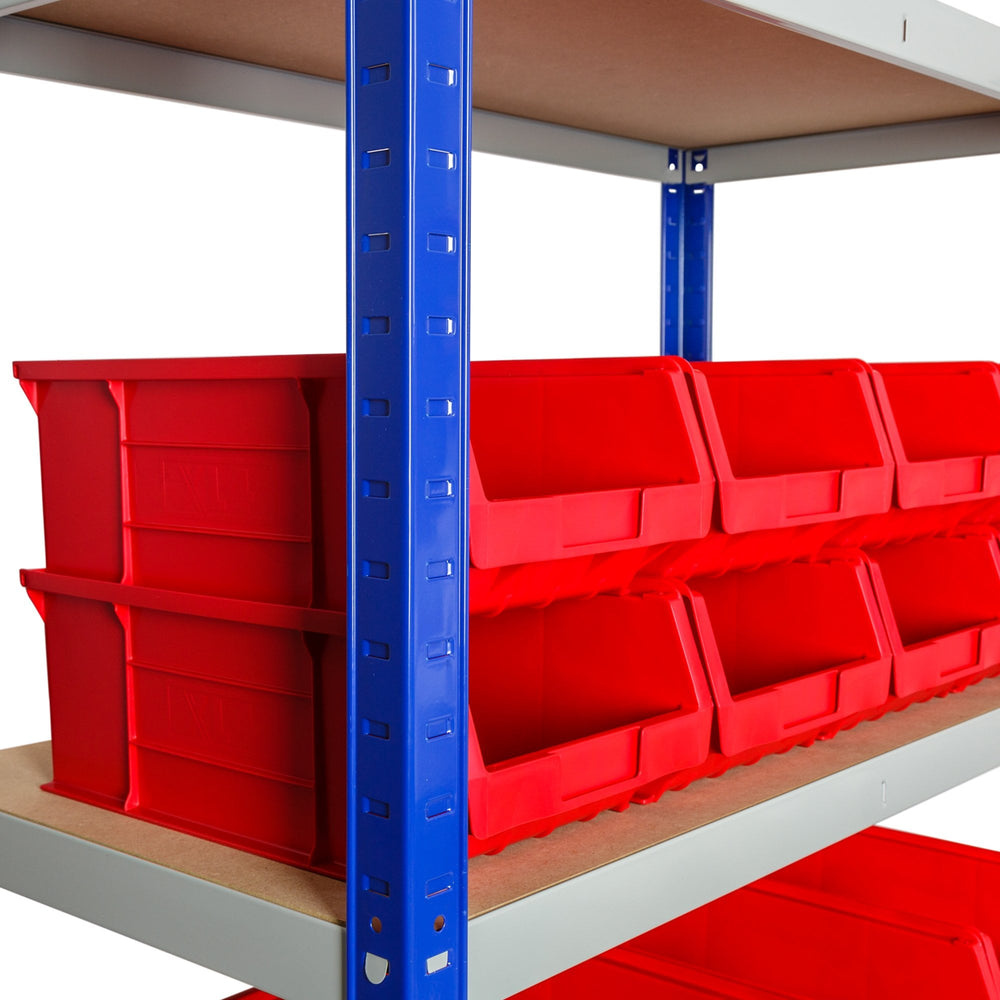 Clicka 175 Shelving with XL4 Open Fronted Container Combo-Racking-Plastic Box Shop