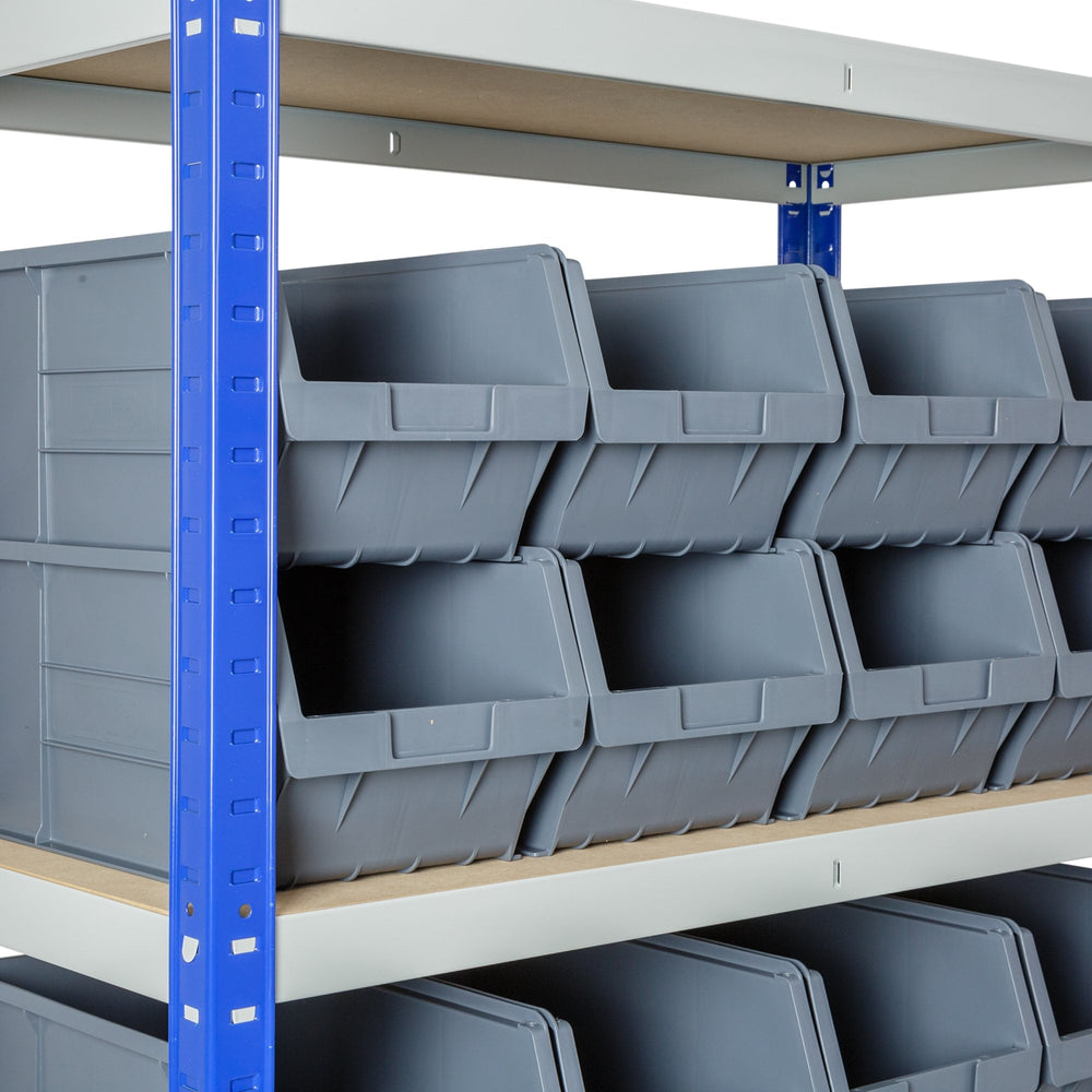 Clicka 175 Shelving with XL5 Open Fronted Container Combo-Racking-Plastic Box Shop