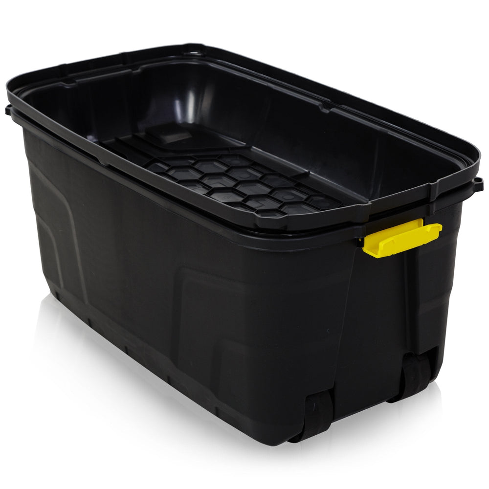 175 Litre Premium Quality Plastic Box with Clip on Lid and Wheels-Strata-Plastic Box Shop