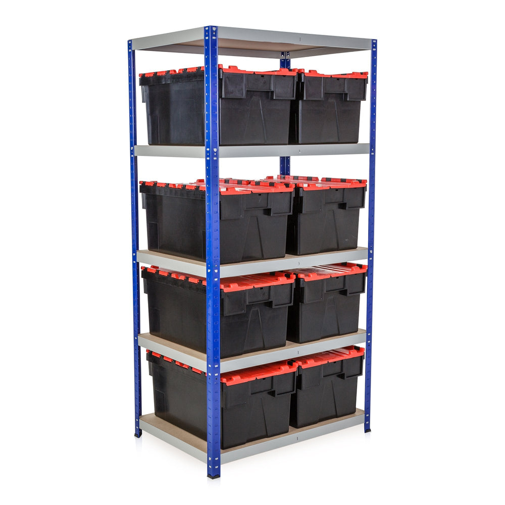 Clicka 265 Racking with 8 x 56L Heavy Duty Boxes-Racking-Plastic Box Shop