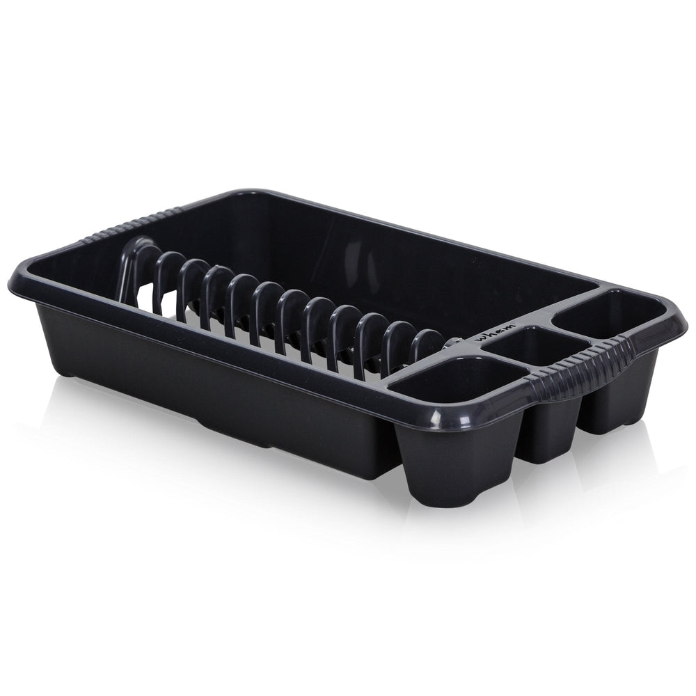 Medium Plastic Dish Drainer-Wham-Midnight-WMMDMID-Plastic Box Shop