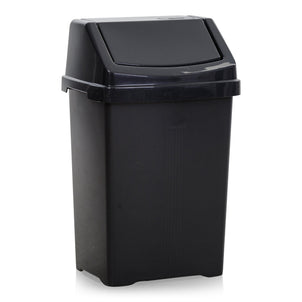 8 Litre Casa Plastic Swing Bin-Wham-Midnight-WM8SWINGMID-Plastic Box Shop