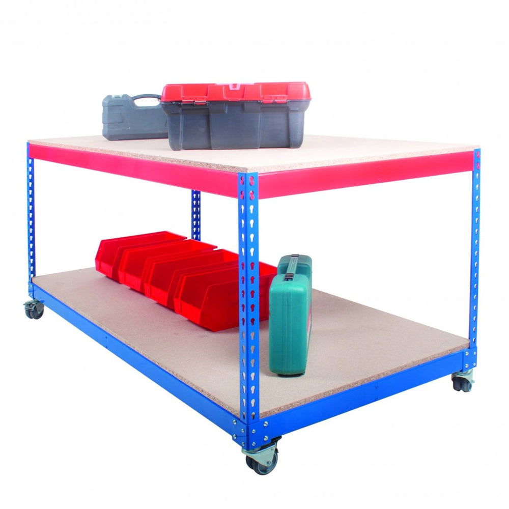 Heavy Duty Mobile Workbench-Racking-Plastic Box Shop