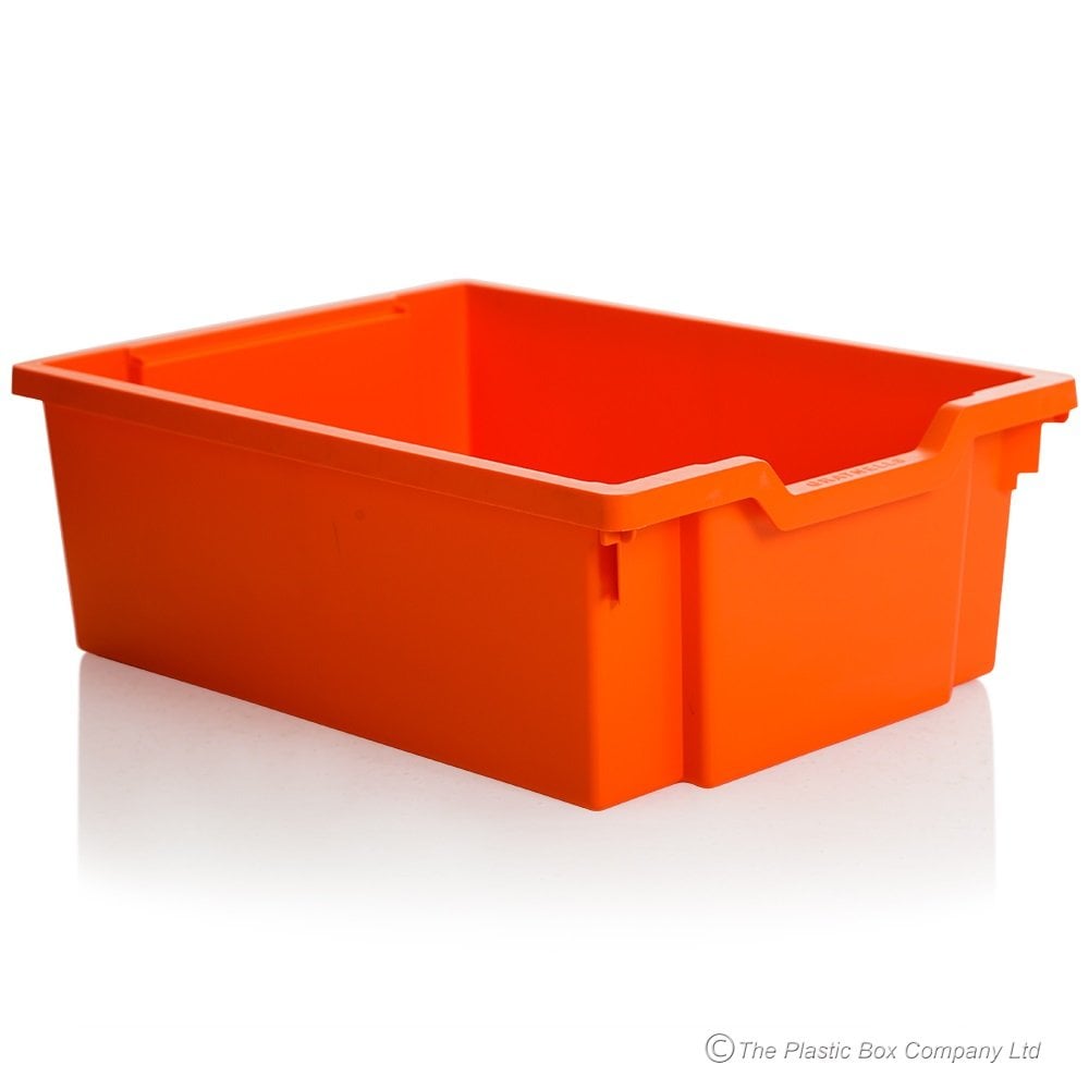 15 Litre Deep Plastic Storage Tray – Gratnells-Gratnells-Tropical Orange-GRDORG-Plastic Box Shop