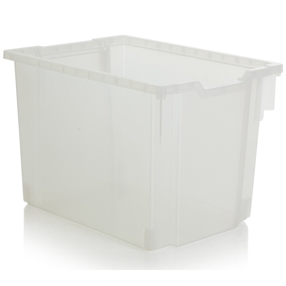 Gratnells Jumbo Antimicrobial Storage Tray-Gratnells-Clear-GR30AMP5CLRS-Plastic Box Shop