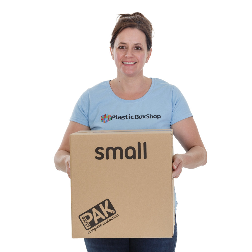 Pack of 5 x Small Cardboard Packing Boxes-StorePak-Plastic Box Shop