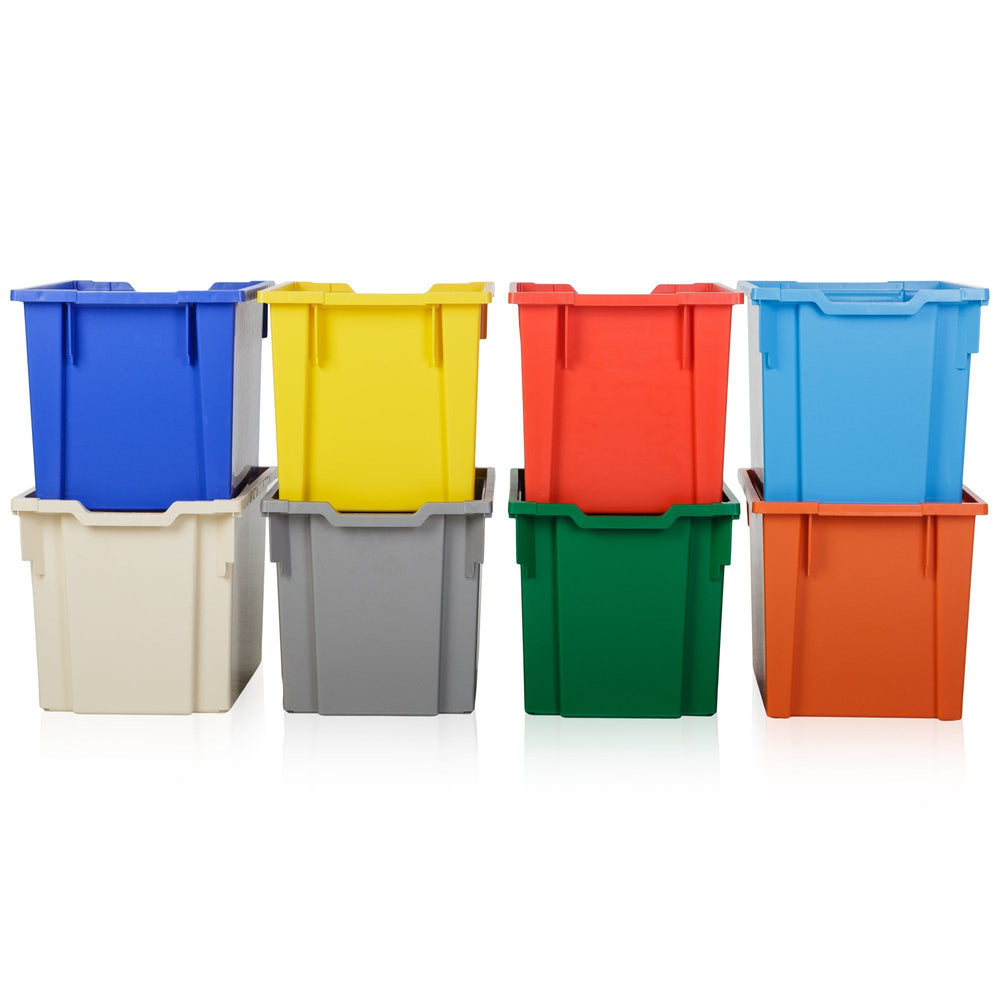 Pack of 5 x 30L Jumbo Plastic Storage Boxes-Gratnells-Plastic Box Shop