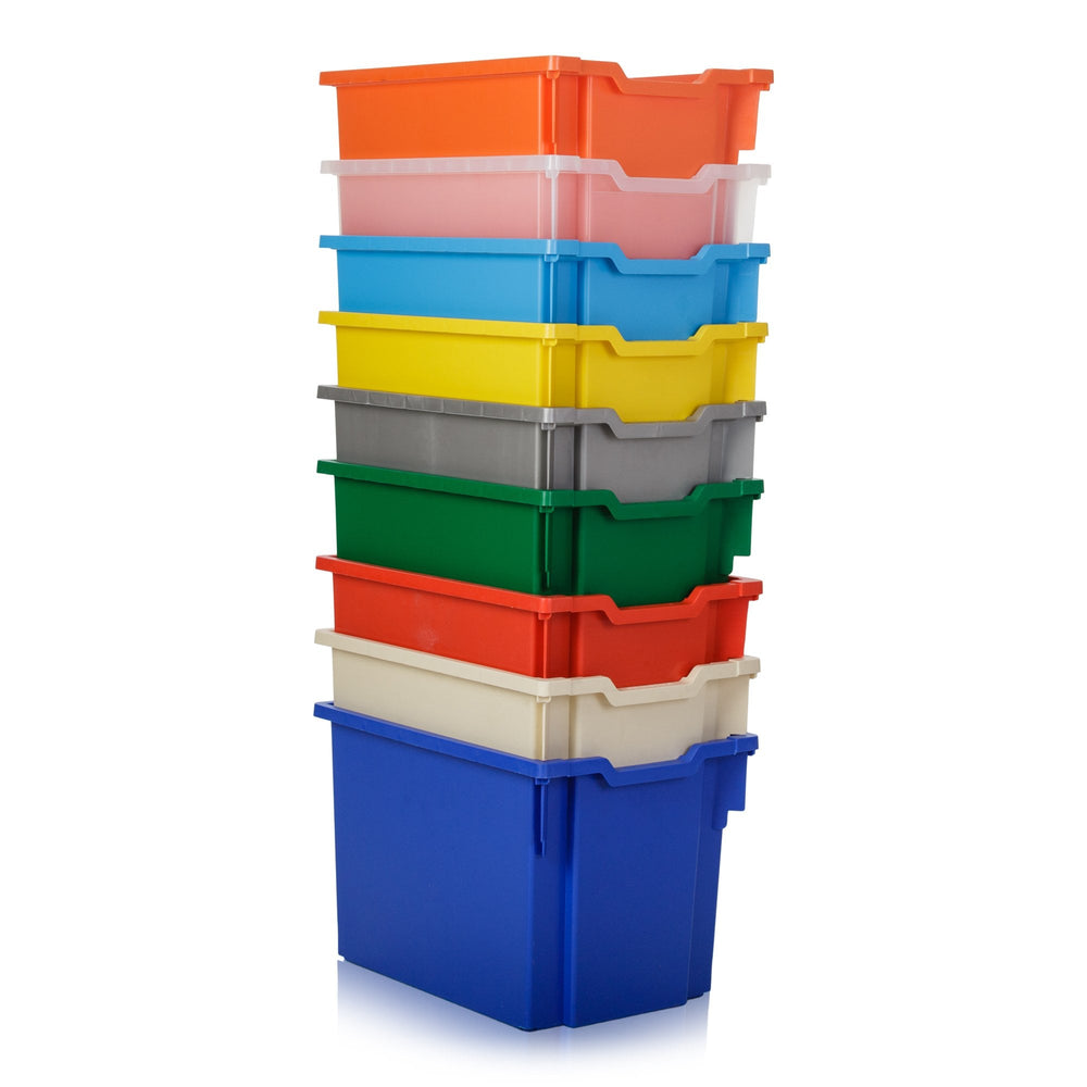Pack of 5 x 30L Jumbo Plastic Storage Boxes-Gratnells-Plastic Box Shop