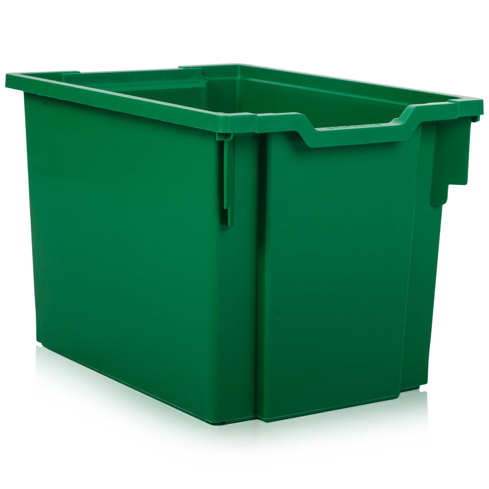 Pack of 5 x 30L Jumbo Plastic Storage Boxes-Gratnells-Grass Green-GR30P5GRN-Plastic Box Shop