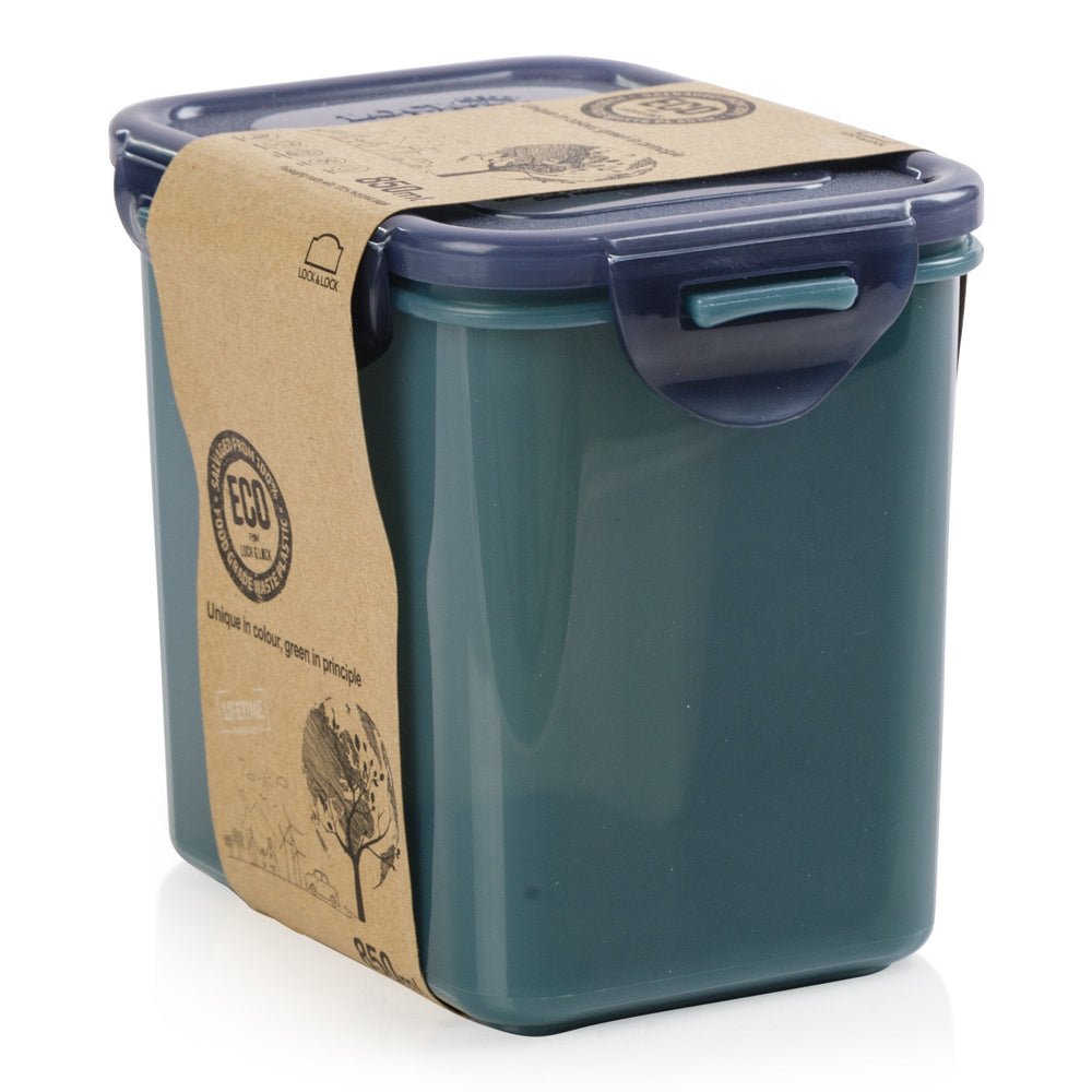 850ml Eco Rectangular Food Storage Box (Assorted Colours) – Lock & Lock-Lock & Lock-Plastic Box Shop