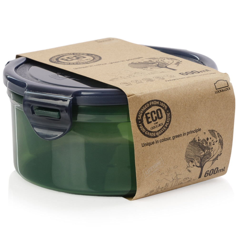 600ml Eco Round Food Storage Box – Lock & Lock-Lock & Lock-Plastic Box Shop