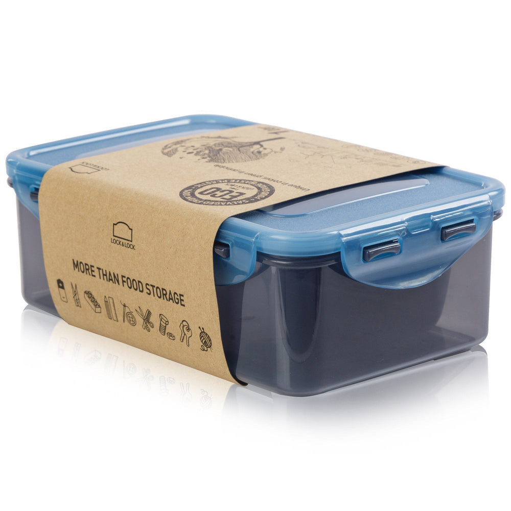 1 Litre Eco Rectangular Food Storage Box (Assorted Colours) – Lock & Lock-Lock & Lock-Plastic Box Shop