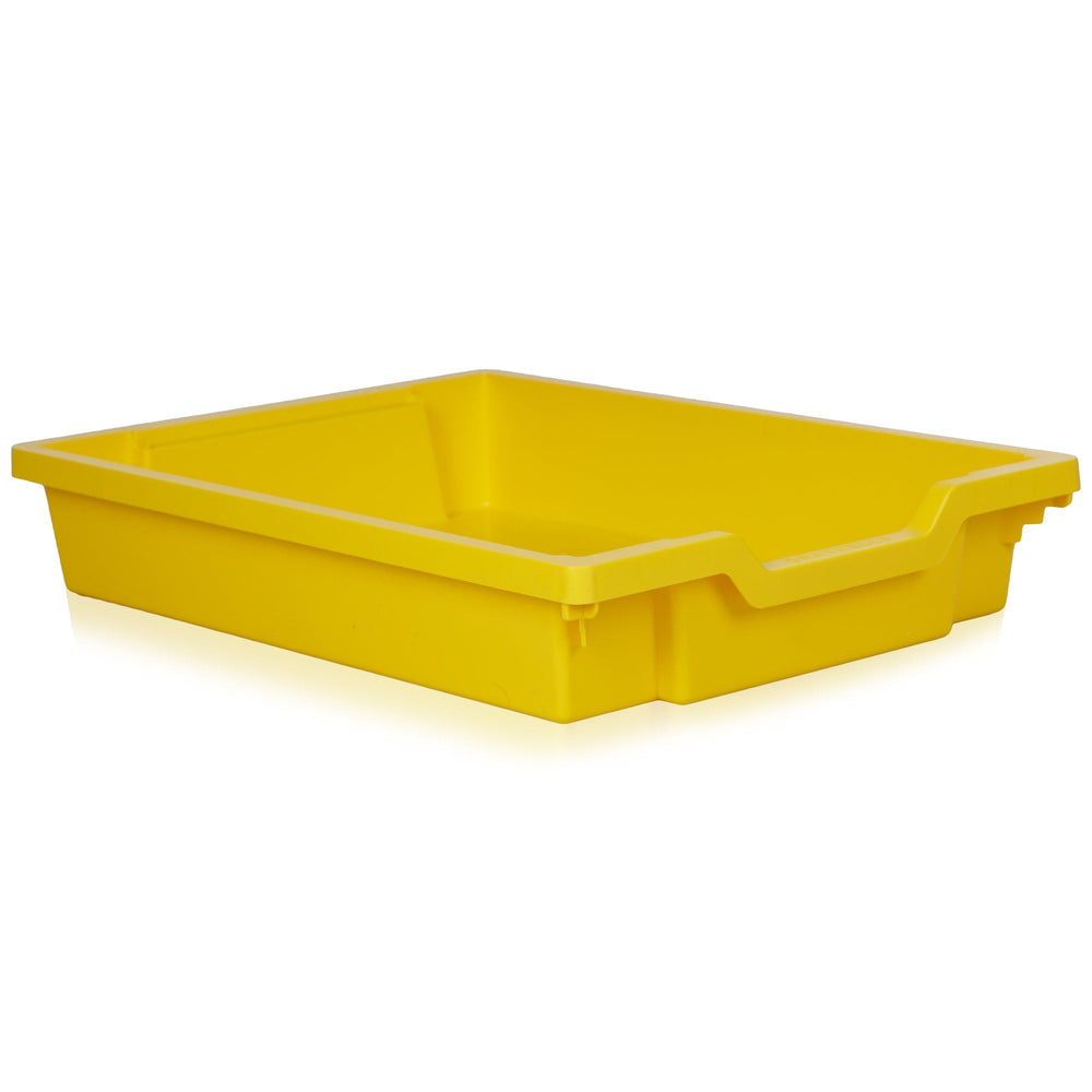 7.5 Litre Shallow Plastic Storage Tray – Gratnells-Gratnells-Sunshine Yellow-GRSYEL-Plastic Box Shop
