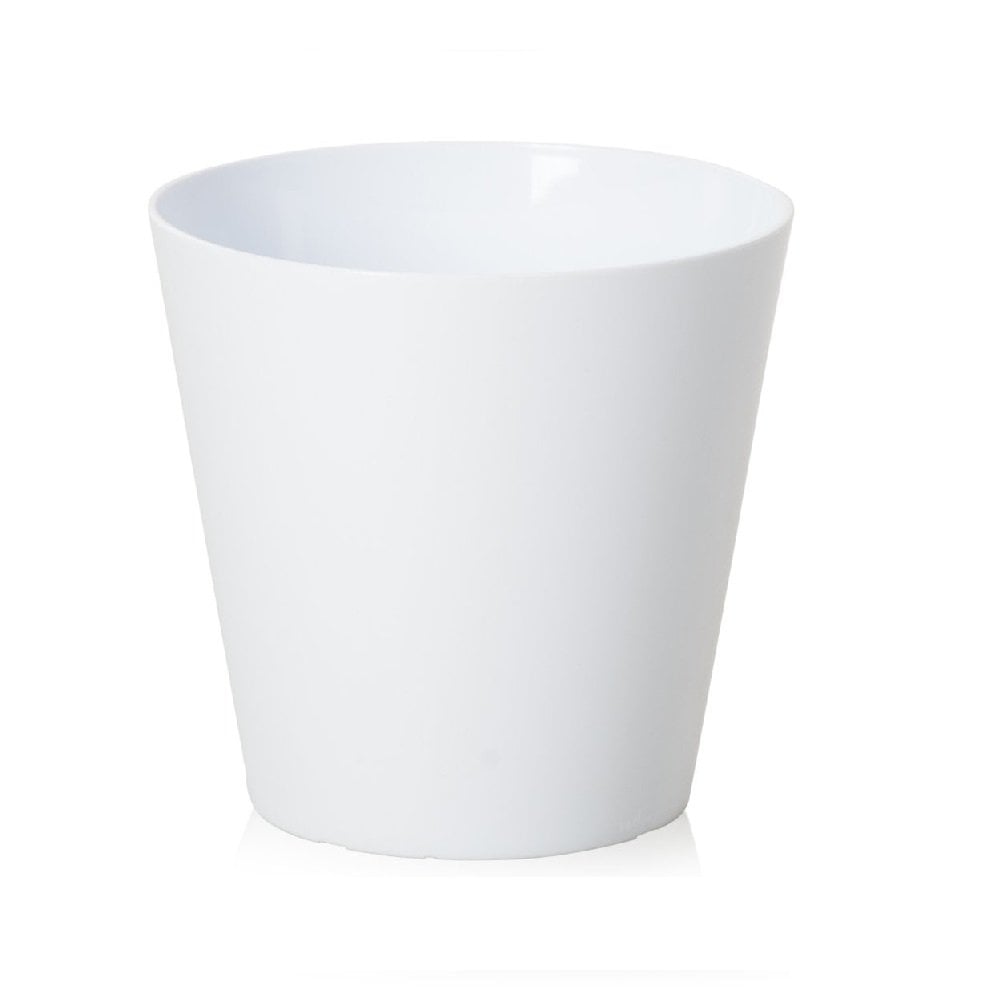 Studio 26cm Round Indoor Plastic Planter Cover-Wham-Ice White-WM26RW-Plastic Box Shop
