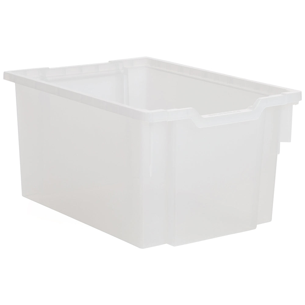 Gratnells Extra Deep Antimicrobial Storage Tray-Gratnells-Clear-GREDTAMCLR-Plastic Box Shop