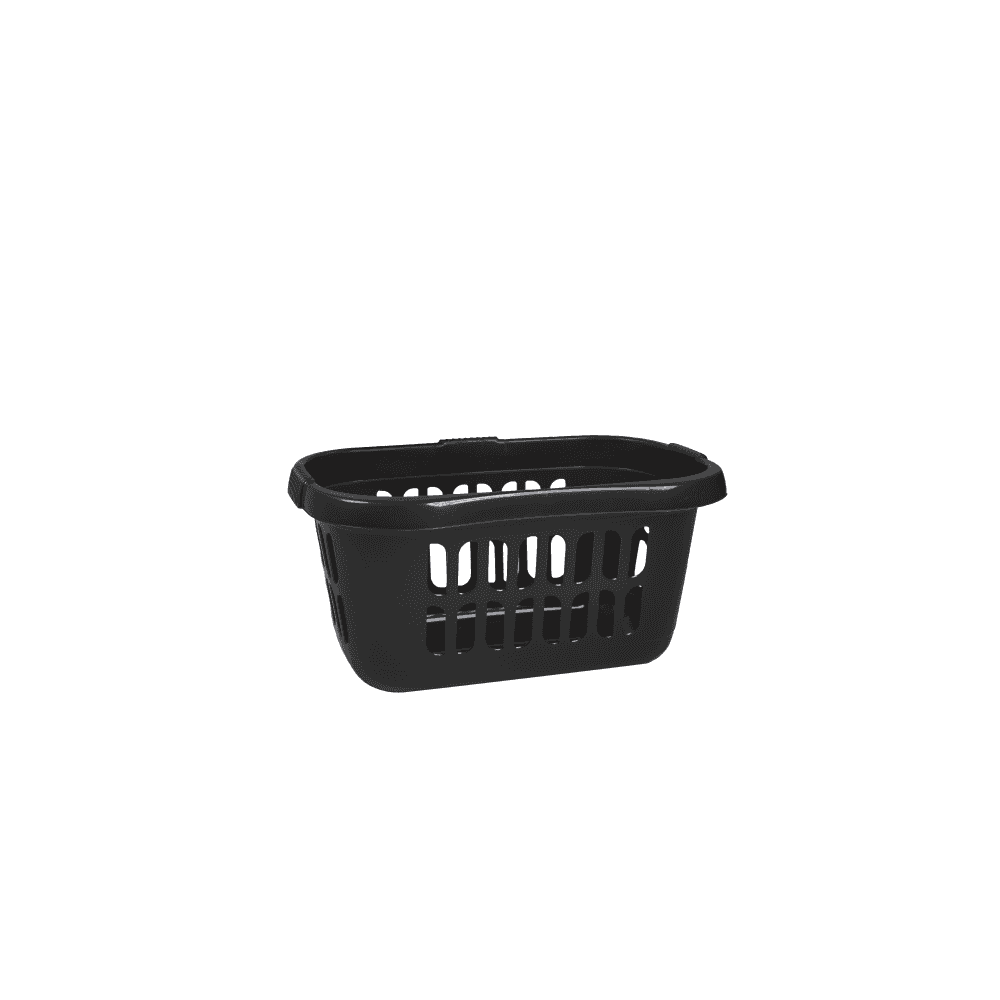 Casa Handy Hipster Plastic Laundry Basket-Wham-Midnight-WMHHBMID-Plastic Box Shop