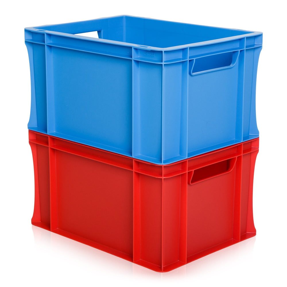 20 litre Euro Stacking Container-BS-Red-BSE4322R-Plastic Box Shop