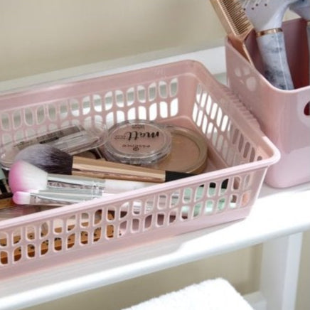 Pack of 5 x Small Plastic Tidy Baskets – Assorted Colours-Wham-Plastic Box Shop