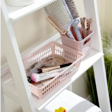 Pack of 5 x Small Plastic Tidy Baskets – Assorted Colours-Wham-Plastic Box Shop