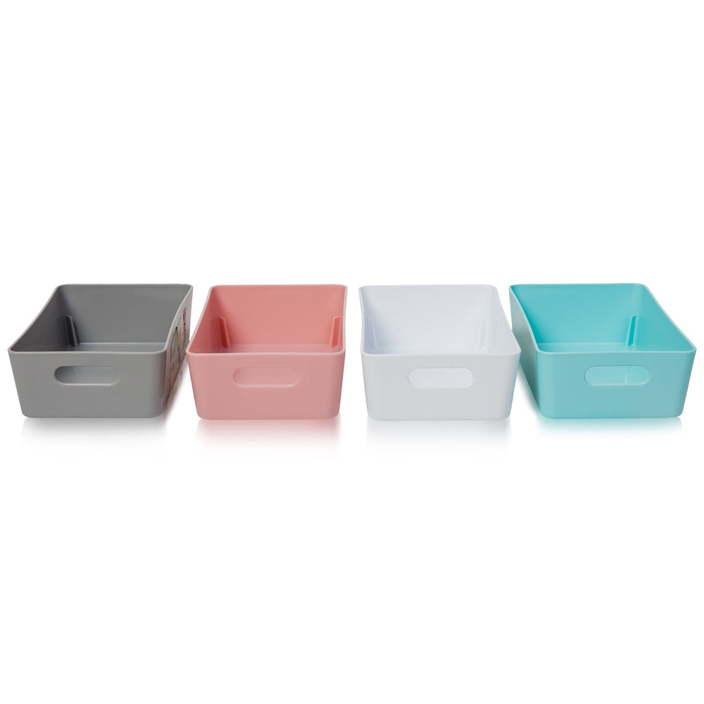 20cm White Rectangle Plastic Storage Basket – Wham Studio-Wham-Plastic Box Shop