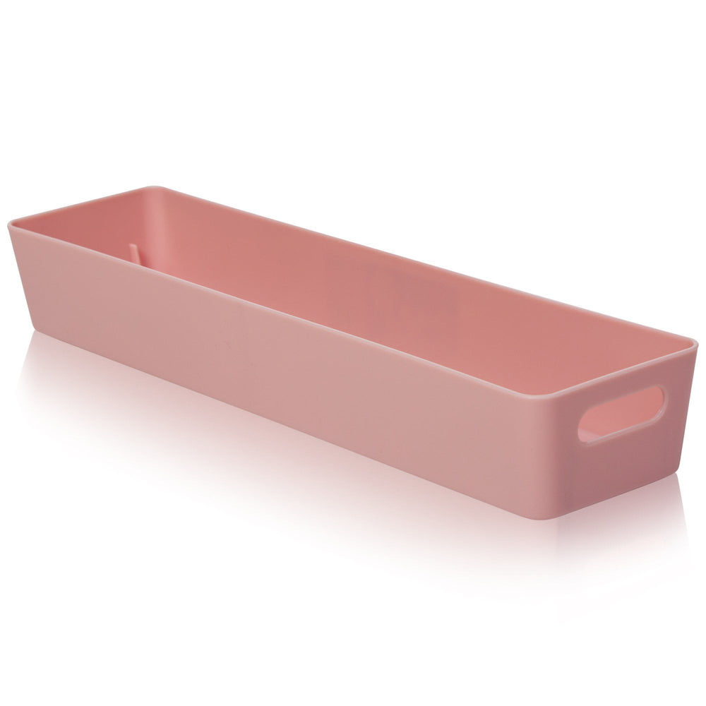 Rectangular Plastic Storage Basket - Wham Studio-Wham-Pink-WMSB12.01P-Plastic Box Shop