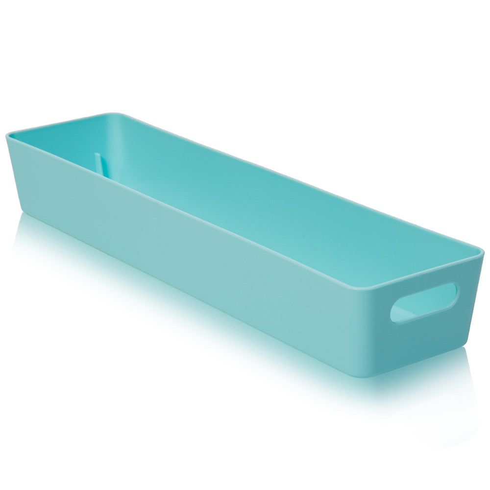 Rectangular Plastic Storage Basket - Wham Studio-Wham-Duck Egg-WMSB12.01DB-Plastic Box Shop