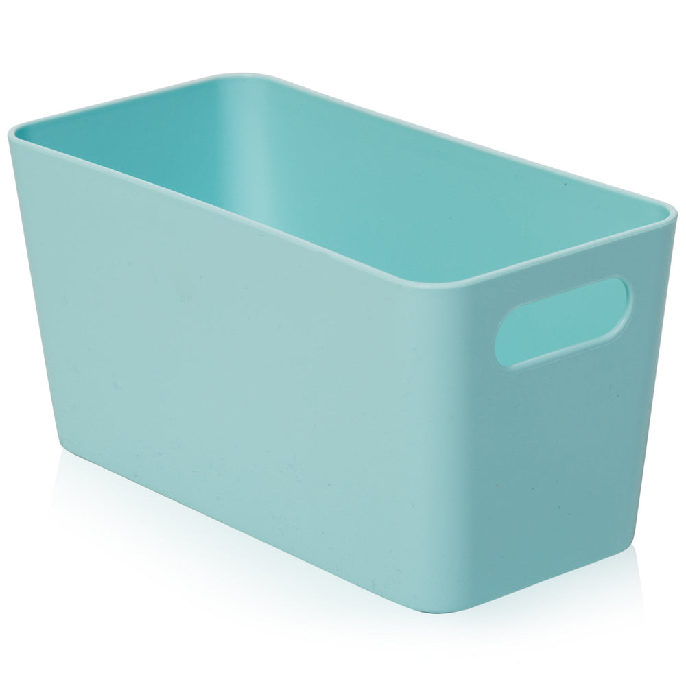 Rectangular Plastic Studio Basket - Wham Studio-Wham-Duck Egg-WMSB6.01DB-Plastic Box Shop
