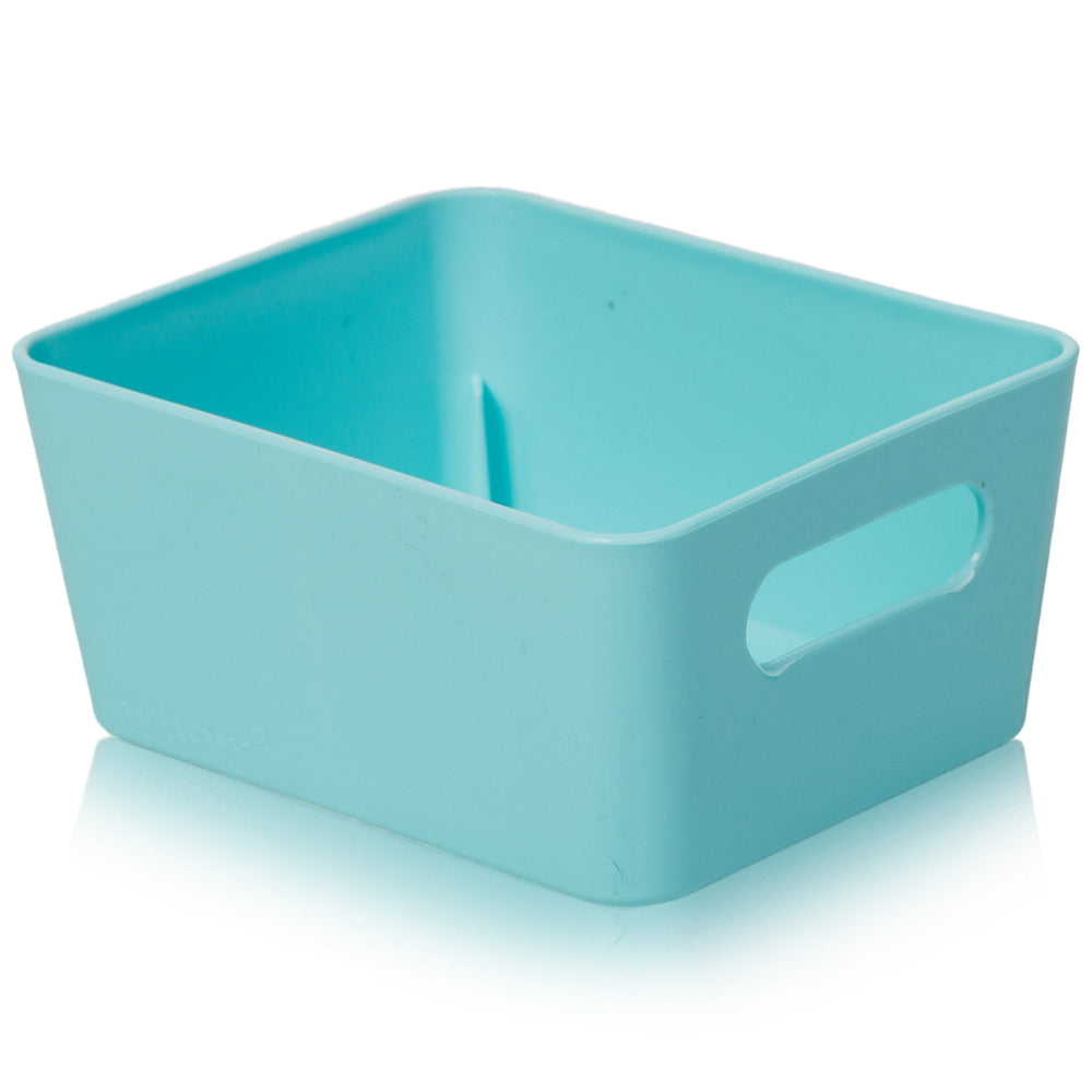 Rectangular Plastic Storage Basket - Wham Studio-Wham-Duck Egg-WMSB8.01DB-Plastic Box Shop
