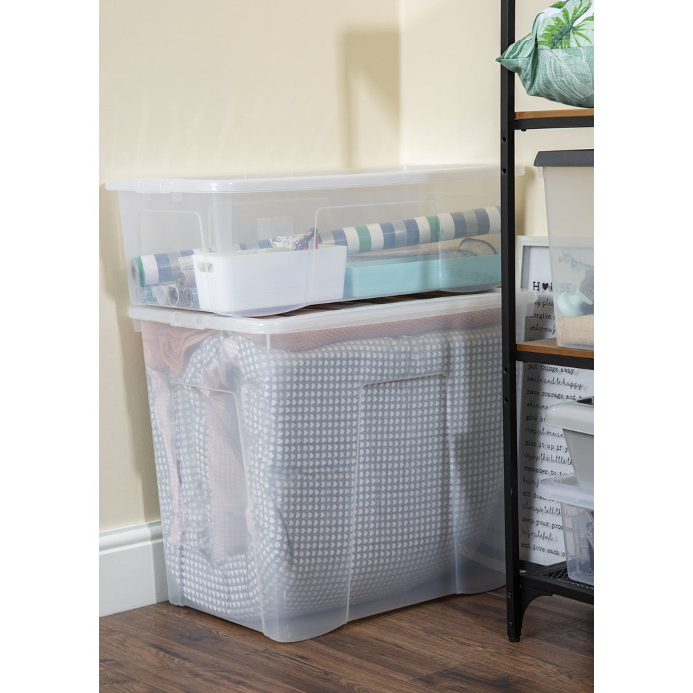 Pallet of 36 x 160L Crystal Plastic Storage Boxes with Lids-Wham-Plastic Box Shop