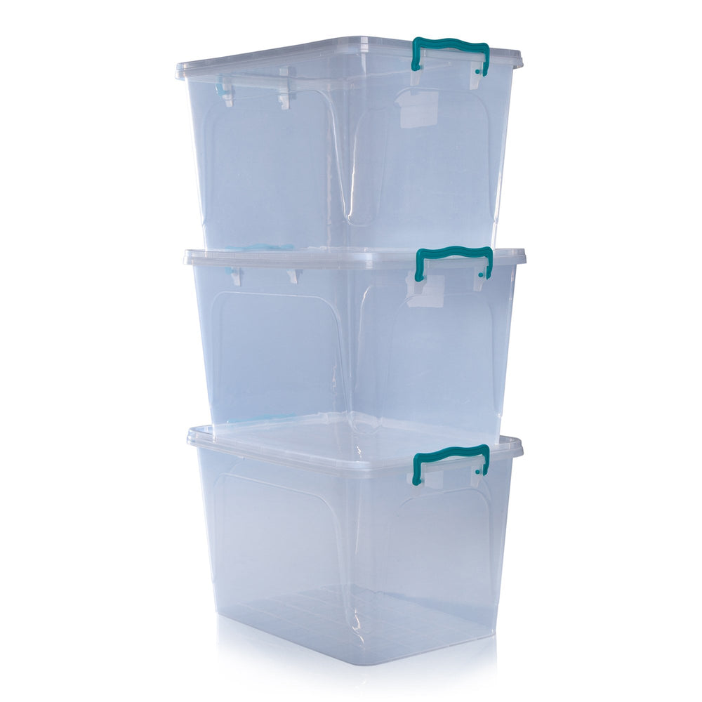 Pack of 3 x 30 Litre Rectangular Multi Box-Hobby Life-Plastic Box Shop