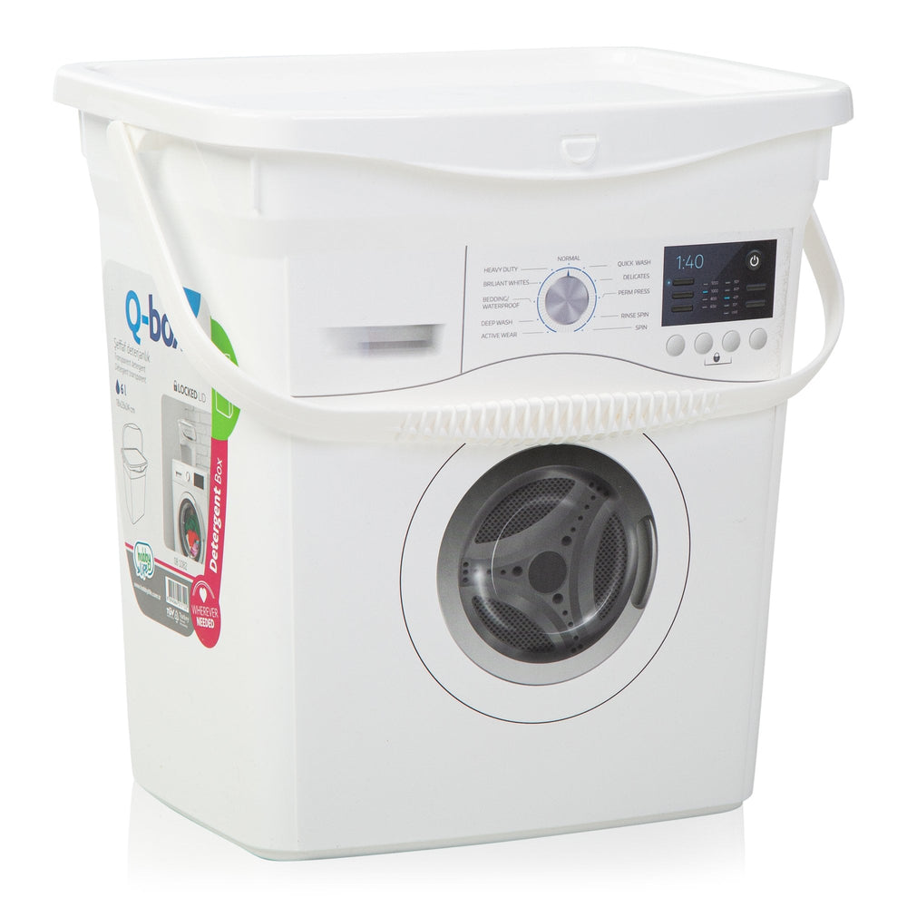 6 Litre Plastic Washing Powder Storage Box with Handle and Lid-Hobby Life-Plastic Box Shop