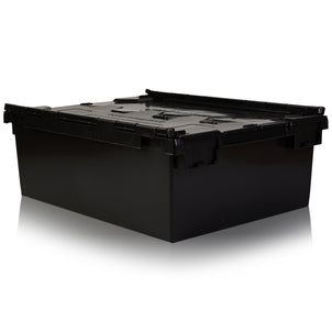Pack of 12 x 103L Attached Lid Boxes-Counter-Plastic Box Shop