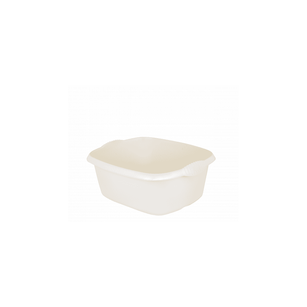 38cm Casa Rectangular Plastic Washing Up Bowl-Wham-Soft Cream-WM38CRTSC-Plastic Box Shop