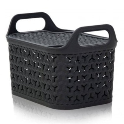 1.25 Litre Dark Grey Clip Lid Plastic Storage Box-Strata-Plastic Box Shop